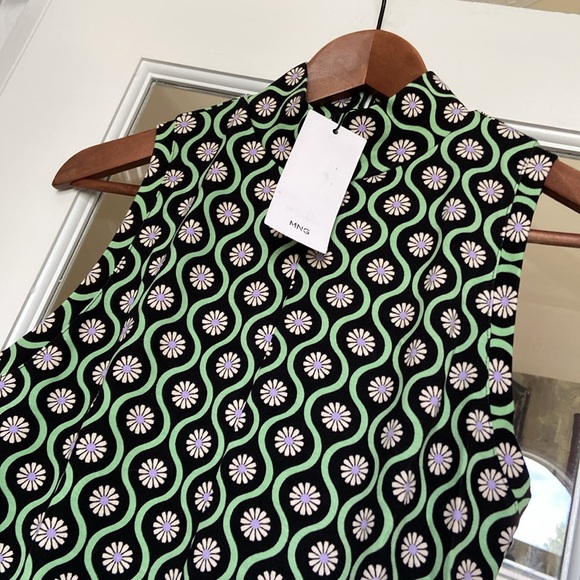 MANGO hippie floral print long jumpsuit blogger favorite - Picture 8 of 11